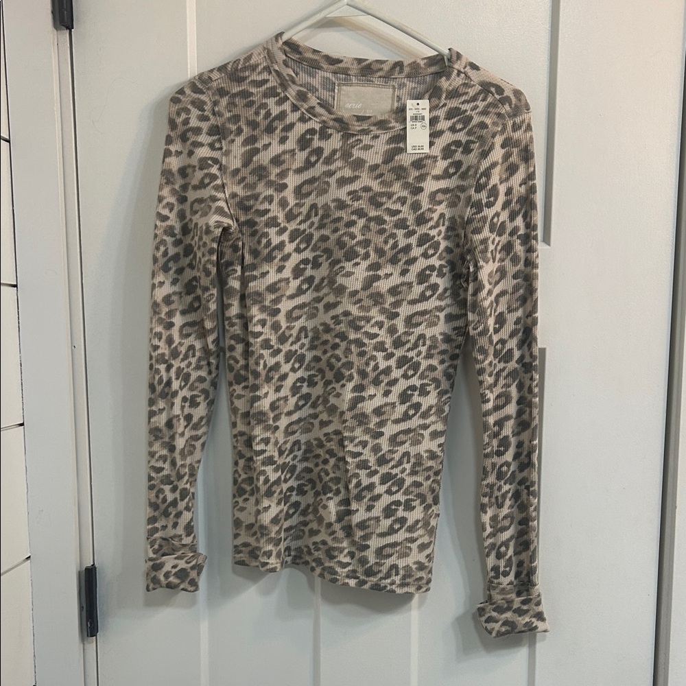 Aerie Animal Print Long Sleeve Tee